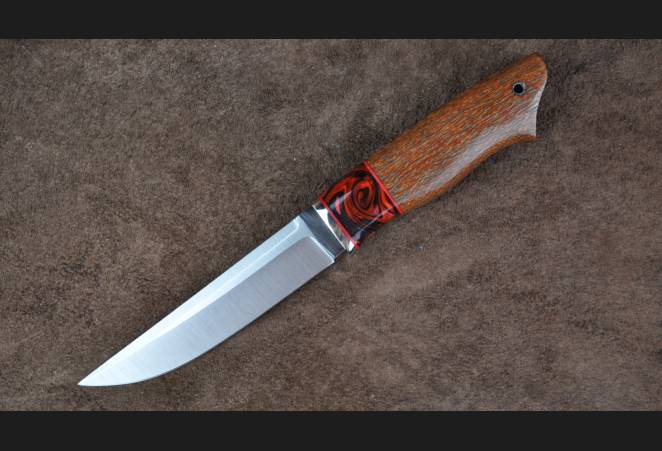 Нож всадной "Кондор" (Туристического назначения) для охоты и рыбалки из сталей bohler к340, н690, х12мф, 95х18, д2 и др.