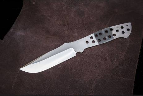 Клинок цельнометаллический для сборки ножа "Манул" из сталей bohler к340, н690, х12мф, 95х18, д2 и др.