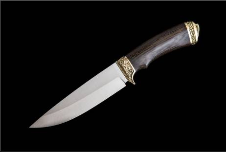 Нож всадной "Классик" для охоты и рыбалки из сталей bohler к340, н690, х12мф, 95х18, д2 и др.