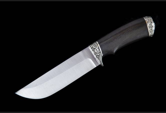 Нож всадной "Барракуда" охотничий из сталей bohler к340, н690, х12мф, 95х18, д2 и др.