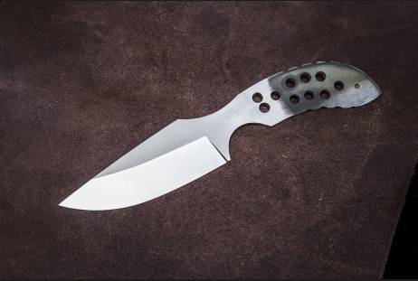 Клинок цельнометаллический для сборки ножа "Малыш гор" из сталей bohler к340, н690, х12мф, 95х18, д2 и др.
