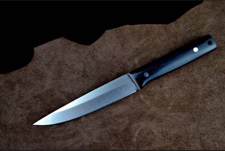 Нож всадной "Русский нож" (Туристического назначения) для охоты и рыбалки из сталей bohler к340, н690, х12мф, 95х18, д2 и др.
