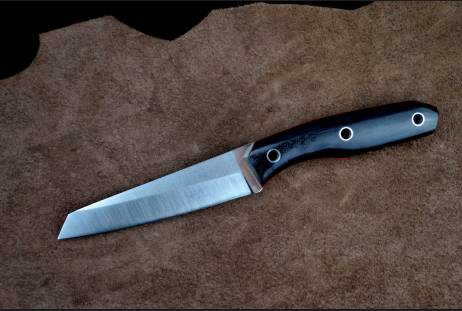 Нож цельнометаллический "Борис Бритва" охотничий из сталей bohler к340, н690, х12мф, 95х18, д2 и др.