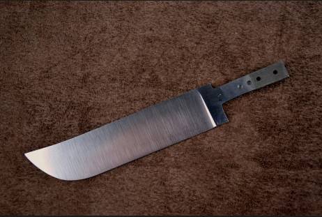 Клинок всадной для сборки ножа "Пчак средний 141,5" из сталей bohler к340, н690, х12мф, 95х18, д2 и др.