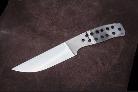 Клинок цельнометаллический для сборки ножа "Сокол" из сталей bohler к340, н690, х12мф, 95х18, д2 и др.