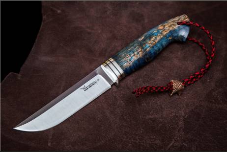 Нож всадной "Ястреб" (Туристического назначения) для охоты и рыбалки из сталей bohler к340, н690, х12мф, 95х18, д2 и др.
