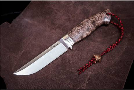 Нож всадной "Рысь" (Туристического назначения) для охоты и рыбалки из сталей bohler к340, н690, х12мф, 95х18, д2 и др.
