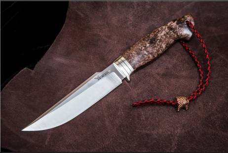 Нож всадной "Орёл" (Туристического назначения) для охоты и рыбалки из сталей bohler к340, н690, х12мф, 95х18, д2 и др.