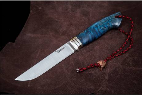 Нож всадной "Каракал"(Туристического назначения) для охоты и рыбалки из сталей bohler к340, н690, х12мф, 95х18, д2 и др.