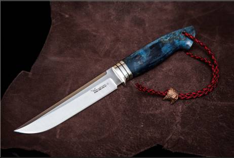 Нож всадной "Буревестник" для охоты и рыбалки из сталей bohler к340, н690, х12мф, 95х18, д2 и др.