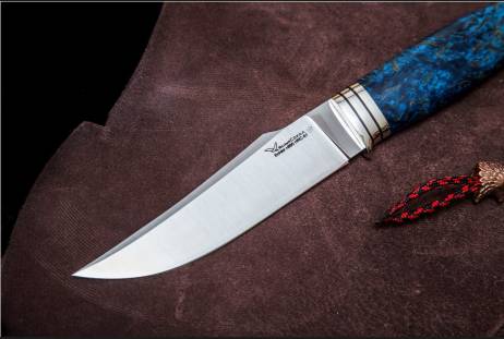 Нож всадной "Беркут" для охоты и рыбалки из сталей bohler к340, н690, х12мф, 95х18, д2 и др.