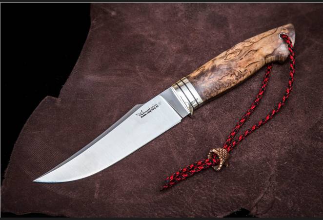 Нож всадной "Беркут" для охоты и рыбалки из сталей bohler к340, н690, х12мф, 95х18, д2 и др.