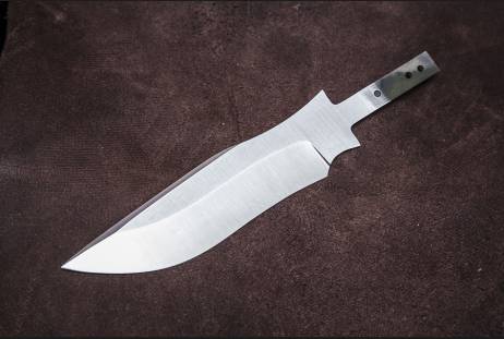 Клинок всадной для сборки ножа "Кв-15" из сталей bohler к340, н690, х12мф, 95х18, д2 и др.