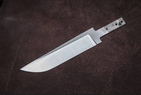 Клинок всадной для сборки ножа "Кв-19" из сталей bohler к340, н690, х12мф, 95х18, д2 и др.