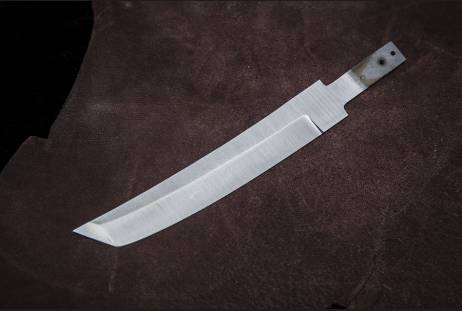 Клинок всадной для сборки ножа "Японский городовой" из сталей bohler к340, н690, х12мф, 95х18, д2 и др.