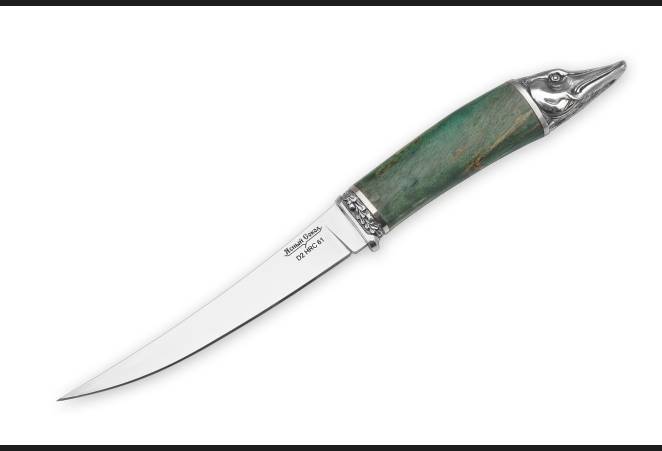  Нож всадной "Филейный" рыбацкий из сталей bohler к340, н690, х12мф, 95х18, д2 и др.