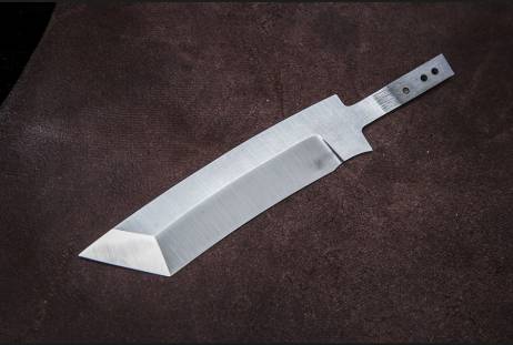 Клинок всадной для сборки ножа "КВ-4" из сталей bohler к340, н690, х12мф, 95х18, д2 и др.