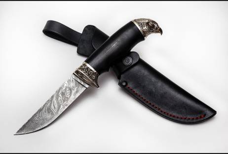 Нож всадной "Ясный Сокол" (Туристического назначения) для охоты и рыбалки из сталей bohler к340, н690, х12мф, 95х18, д2 и др.