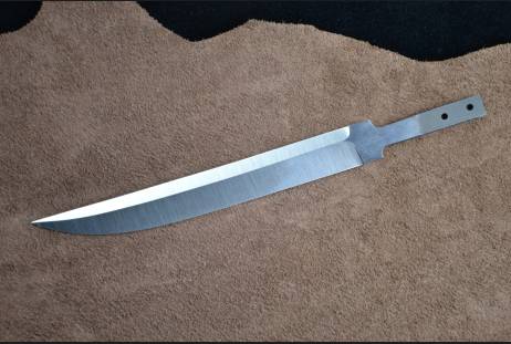 Клинок всадной для сборки ножа "Финка Фин" из сталей bohler к340, н690, х12мф, 95х18, д2 и др.