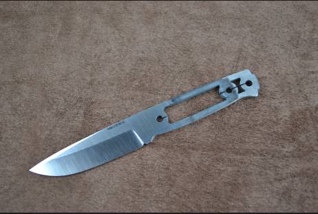 Клинок для ножа цельнометаллический "Амба" из сталей bohler к340, н690, х12мф, 95х18, д2 и др.