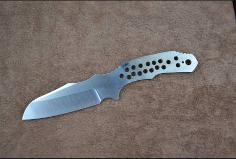 Клинок цельнометаллический для сборки ножа "Эррапт" из сталей bohler к340, н690, х12мф, 95х18, д2 и др.