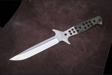 Клинок цельнометаллический для сборки ножа "Финка б-13" из сталей bohler к340, н690, х12мф, 95х18, д2 и др.