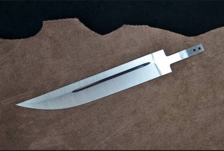 Клинок всадной для сборки ножа "Пластун - 1" из сталей bohler к340, н690, х12мф, 95х18, д2 и др.